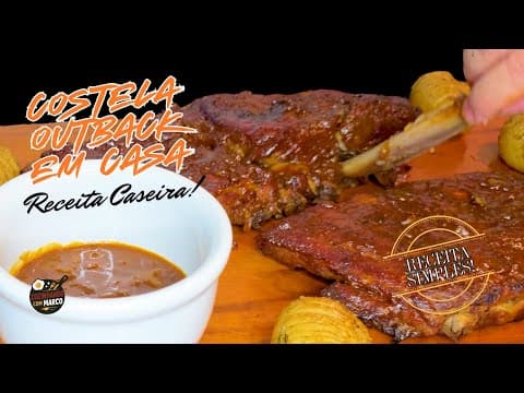 Costela Glaceada ao Molho Billabong (Melhor que a do Outback)